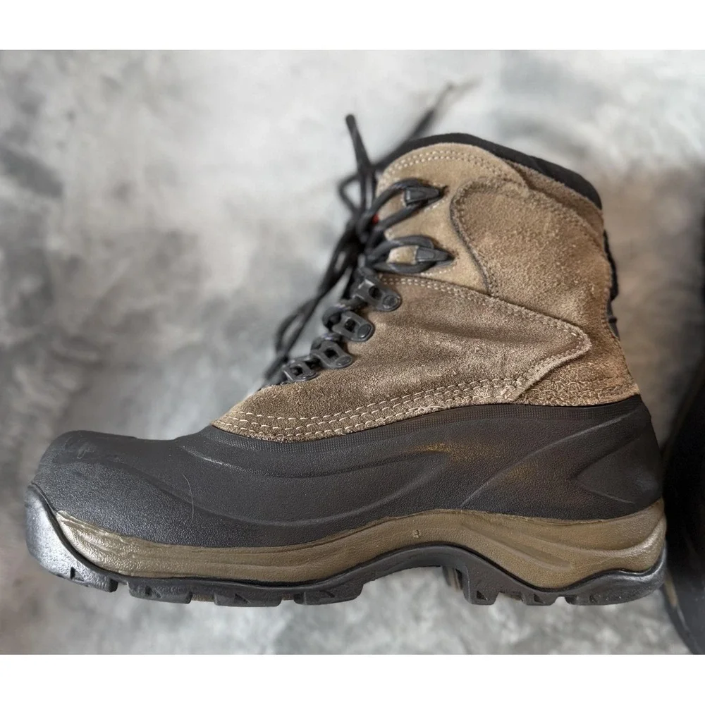 State Street Boots‎ Mens Size 8 Brown Thermolite Insulated Snow Rubber Shell